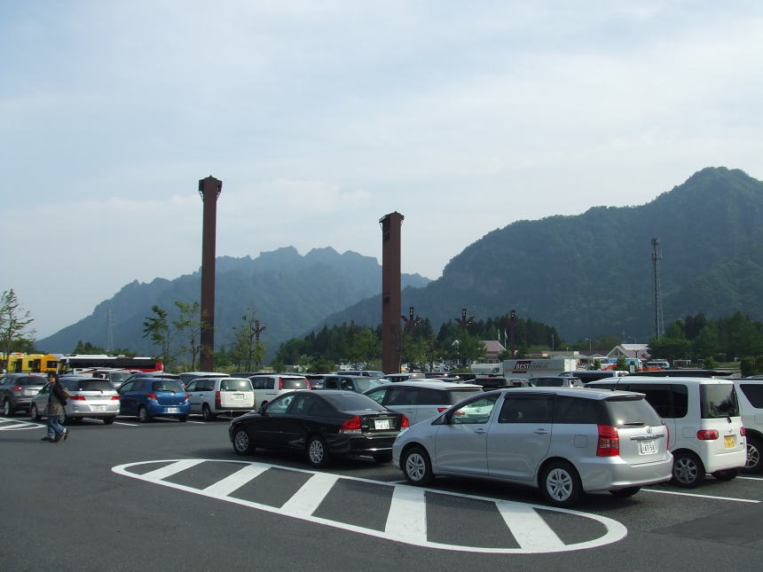 妙義山方向の風景（左側）