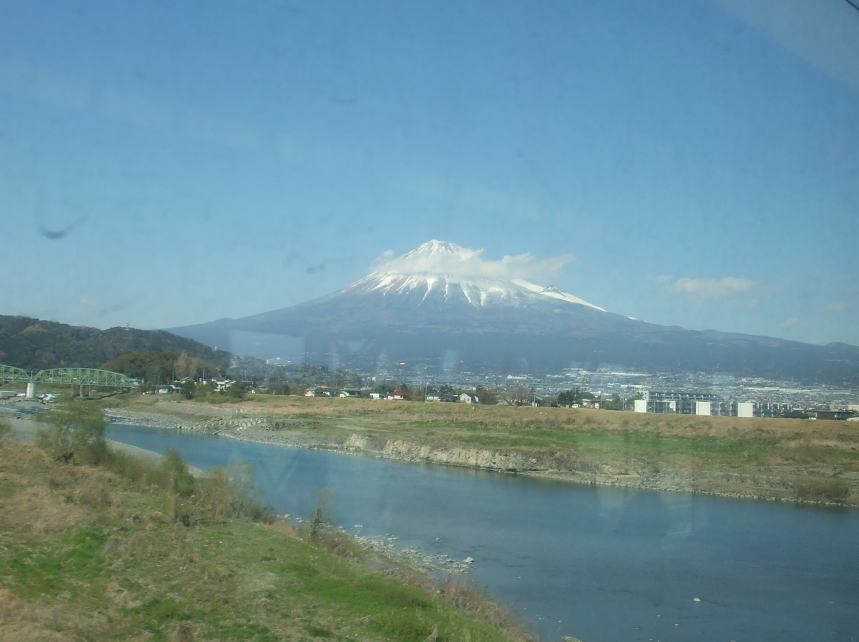 富士川と富士山