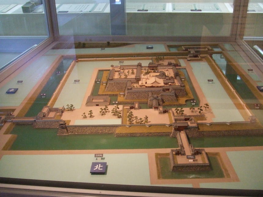 篠山城の模型