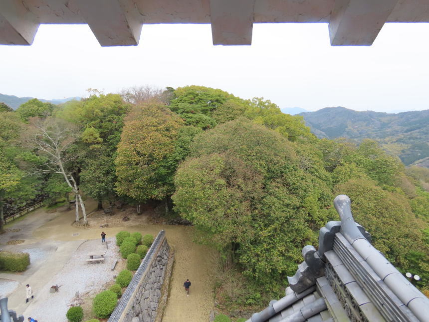 天守4階からの眺望(東側)