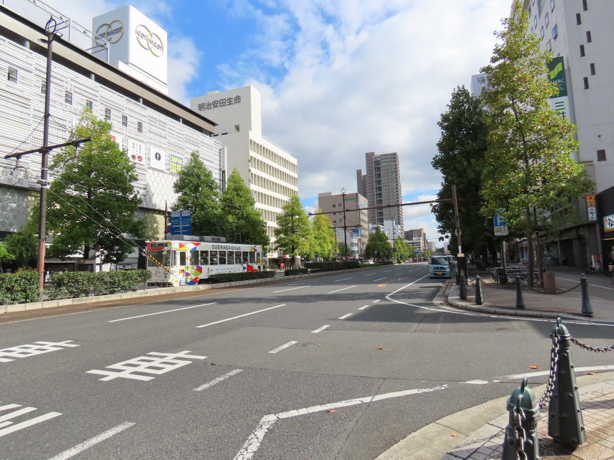 城に通じる大通り