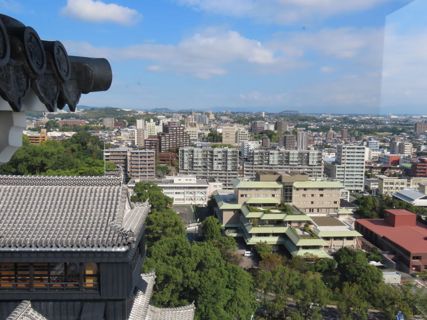 天守閣6階からの眺望（北側）